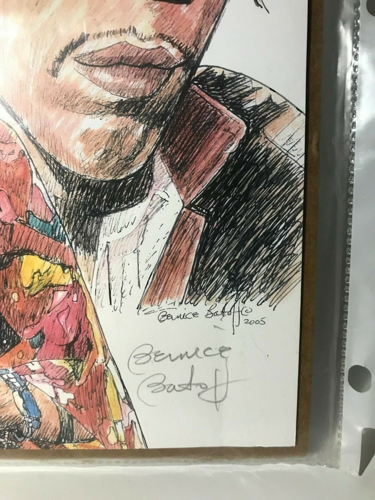 Jimi Hendrix Tribute Litho Print Signed Bernice Batoff 2005 - Thumbnail 2