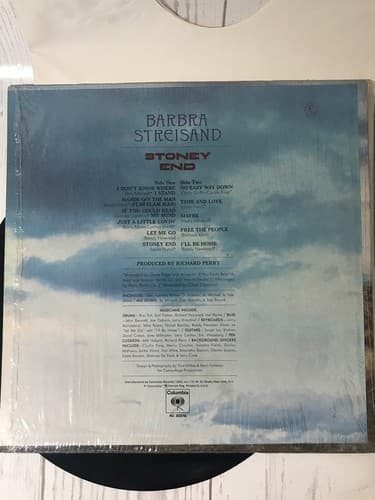 Barbara Streisand "Stoney End" 12" Vinyl Record LP - Thumbnail 3
