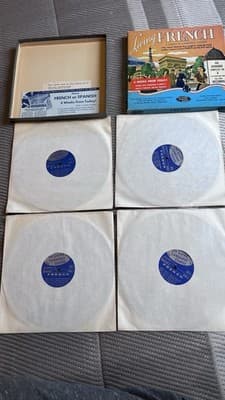 Living French A Complete Language Course 4 Records (33 1/3) & 2 Manuals VINTAGE - Thumbnail 9