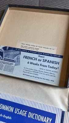 Living French A Complete Language Course 4 Records (33 1/3) & 2 Manuals VINTAGE - Thumbnail 5