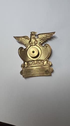 Vintage Obsolete New Jersey Hat Cap Police Badge Captain - Thumbnail 5