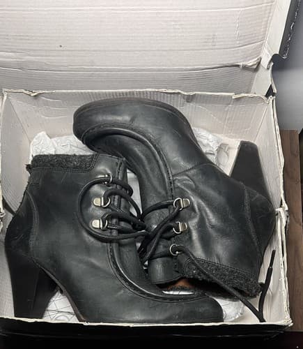 Sixty Seven Boots Womens 39 Ankle Booties Leather , Spain "Julietta" 3" heels - Thumbnail 3