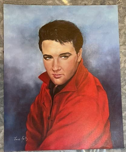 Vintage Elvis Presley Poster By June Kelly 16x20 - Thumbnail 2