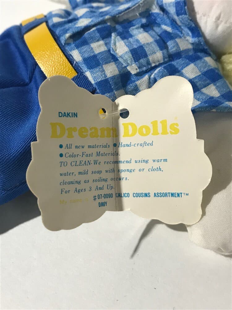 Vintage 7.5" Dakin Dream Dolls Boy 07-0090 with tag - Thumbnail 2