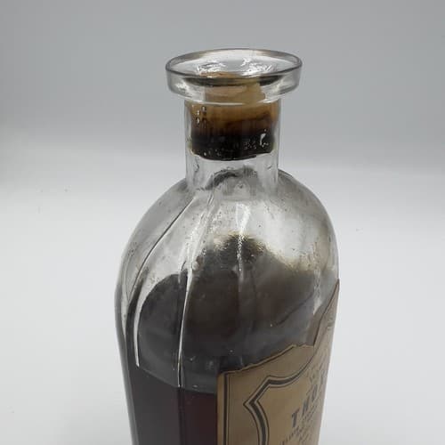 Rare Antique Wyeth Thoxos Elixir Bottle Medicine Bottle with cork, 1914 - Thumbnail 2
