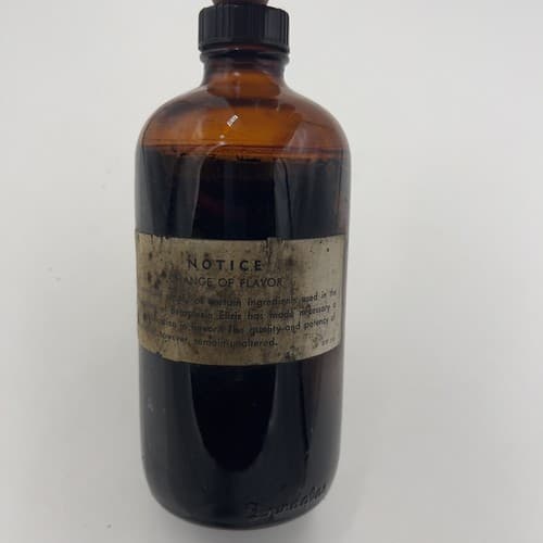 1930's Medicine Bottle Betaplexin Elixir Syrup Duraglas 6.5" - Thumbnail 5
