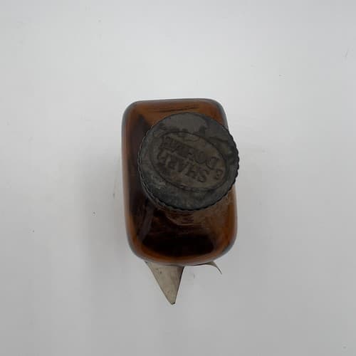 Rare Vintage Linctus Codeine Bottle Sharpe Dohme 16oz Amber SPASAVER 1930's - Thumbnail 6