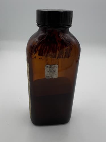 Vintage Bottle Amber Pharmacy COCO-DIAZINE Sulfadiazine Eli Lilly one pint - Thumbnail 2
