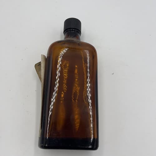Rare Vintage Linctus Codeine Bottle Sharpe Dohme 16oz Amber SPASAVER 1930's - Thumbnail 2
