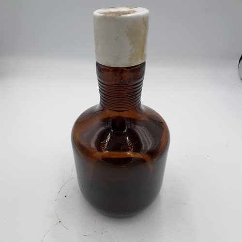 Vintage Lederle GEVRABON Geriatric Vitamin Bottle 1 pint, EMPTY - Thumbnail 2