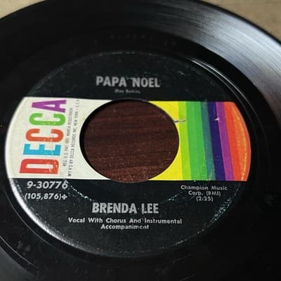 Christmas 45 Brenda Lee - Rockin' Around The Christmas Tree / Papa Noel On Decca - Thumbnail 4