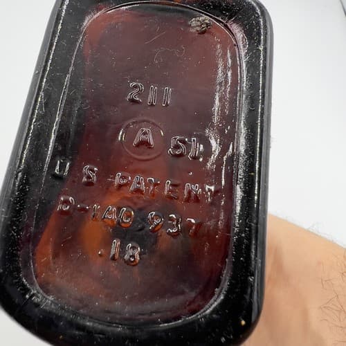 Rare Vintage Linctus Codeine Bottle Sharpe Dohme 16oz Amber SPASAVER 1930's - Thumbnail 9