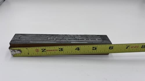 Rare Print Block “Miller's Pharmacy, Wycoff ,NJ” Great Details - Thumbnail 5