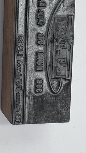Rare Print Block “Miller's Pharmacy, Wycoff ,NJ” Great Details - Thumbnail 3