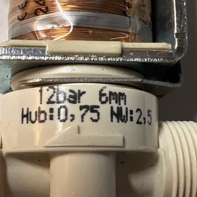 Schaerer WMF 3324008000 Water Valve, 2/2 2.5 0.75 Stroke With Solenoid - Thumbnail 3