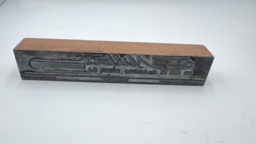 Rare Print Block “Miller's Pharmacy, Wycoff ,NJ” Great Details - Thumbnail 2