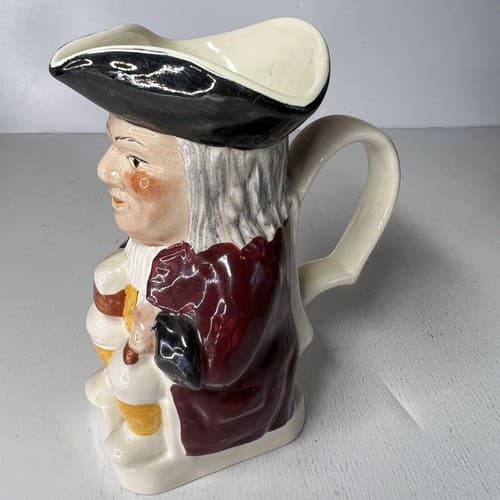 Wood Potters of Burslem Toby Mug 5" TALL MADE IN ENGLAND - Thumbnail 2