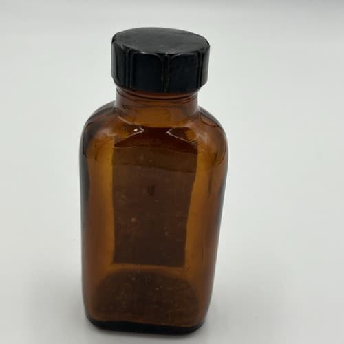 antique Quinidine Sulfate Amber •LABELED MEDICINE BOTTLE• Davies, Rose EMPTY - Thumbnail 2