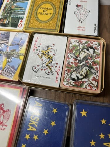 Vintage Playing Cards LOT, vintage, 15 decks - Thumbnail 2