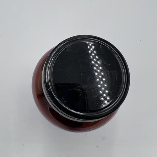 4.75'' Vintage Merck Magnesium Trisilicat EMPTY Amber Apothecary Pharmacy Bottle - Thumbnail 3