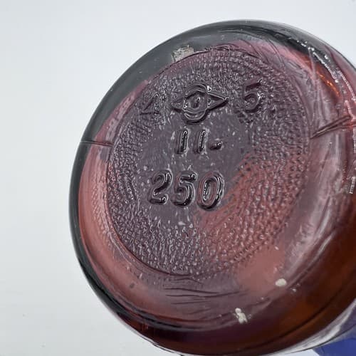 Vintage Merck Quinine Label Brown Pharmacy Bottle 4.75" Empty - Thumbnail 5