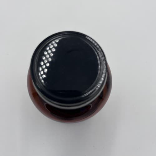 4.75'' Vintage Merck Choline Chloride EMPTY Amber Apothecary Pharmacy Bottle - Thumbnail 4