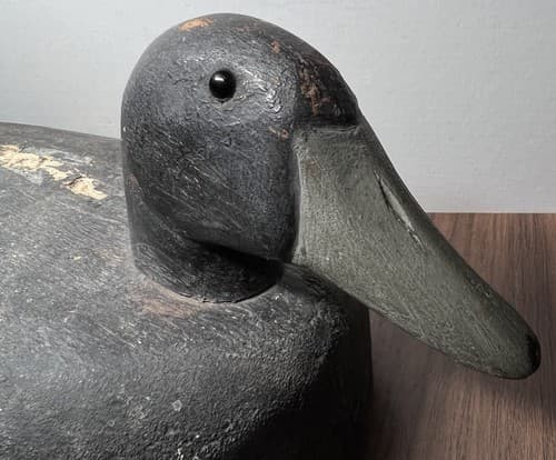 great Grant Van Loan handcarved wood decoy Wood Duck signed 15" - Thumbnail 10