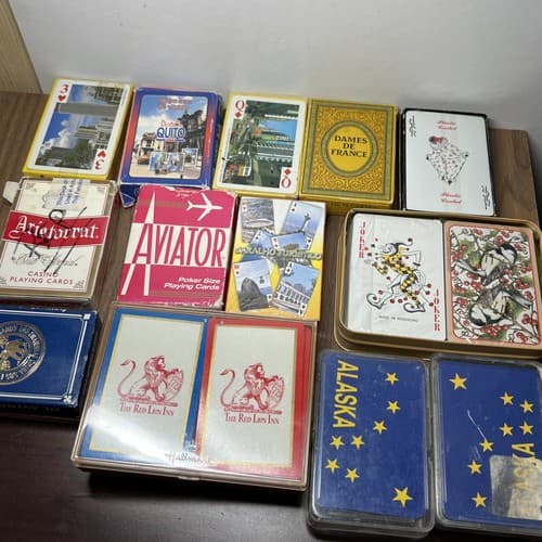 Vintage Playing Cards LOT, vintage, 15 decks - Thumbnail 7