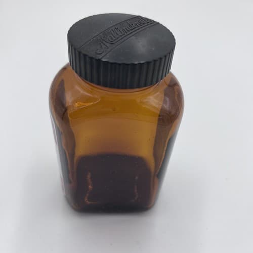 Vintage Mallinckrodt Silver Nitrate Poison EMPTY Apothecary Pharmacy Bottle - Thumbnail 4