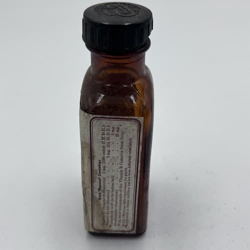 Antique 1930's Parke, Davis & Co. No. 363 Kapseals Combex Pharmacy Bottle - Thumbnail 2