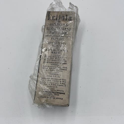 Rare NOS Fritola Effervescent Powders Pinus Medicine Full 1940's 7" - Thumbnail 2