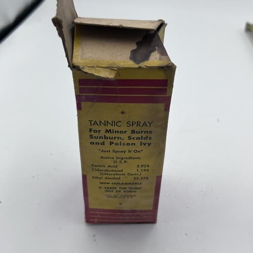 Vintage Gebauers tannic spray 4 Fluid Ounces 1940's w/contents - Thumbnail 7