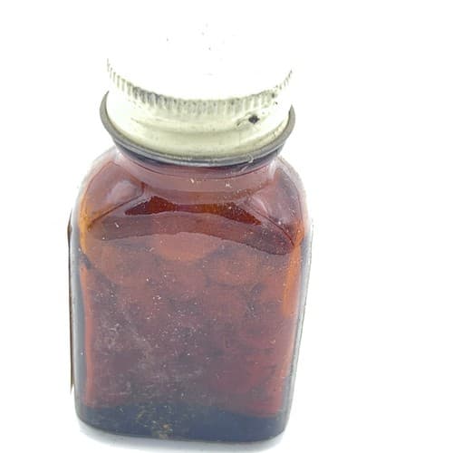 Vintage Lilly Rhubarb and Soda Medicine Pills Tablets Medical Bottle 1940s - Thumbnail 4