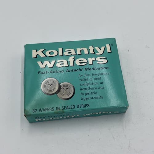 Vintage Kolantyl Wafers Mint Antacid The WM. S. MERRELL COMPANY 1960's NOS - Thumbnail 3