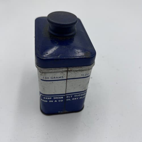 Rare Dental Tin EFF-REMIN Dentifrice Goodrich Love NY Org Full 1940's - Thumbnail 4