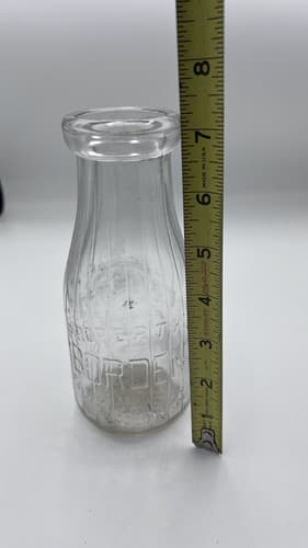 Vintage TREP Milk Bottle Borden Borden's Farm Products Co Inc Dairy 1920's - Thumbnail 7