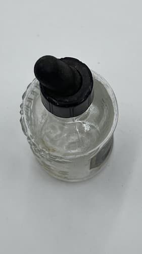 Vintage Embossed Murine For Your EYES Glass bottle w/dropper RARE black label - Thumbnail 6