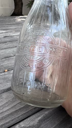 Vintage TREP Milk Bottle Borden Borden's Farm Products Co Inc Dairy 1920's - Thumbnail 3
