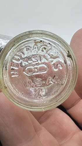 1940-50s Neutraglas Serum Apothecary Medicine Bottle Embossed Vintage #7 - Thumbnail 3