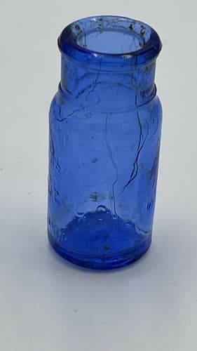 Very Early Emerson Drug Co. Baltimore Bromo-Seltzer Cobalt Blue Glass Bottle - Thumbnail 8