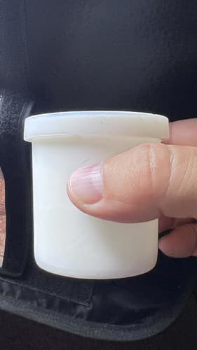 Antique Cheese Jar Maclarens Imperial Cheese Jar White Glass Cold Cream Jar - Thumbnail 4