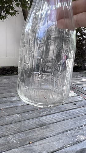 Vintage TREP Milk Bottle Borden Borden's Farm Products Co Inc Dairy 1920's - Thumbnail 5