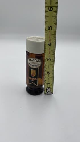 Vintage Calvert Whiskey Sour Mini Bottle Glass 2oz EMPTY - Thumbnail 6