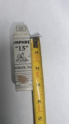 Vintage Humphreys Homeopathic No 15 small Remedy Reumatic Pains , Empty - Thumbnail 6