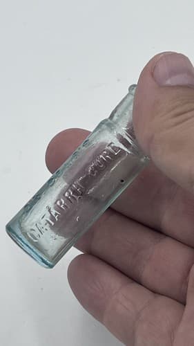 SCARCE TINY 1890'S DR. COLE'S CATARRH CURE PATENT MEDICINE BOTTLE