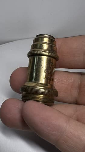 E Leitz Wetzlar 7 Objective Lens For Microscope - Thumbnail 8