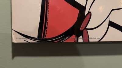 Vintage 1999 pop art print titled "Sssshhh" by Deborah Azzopardi, IKEA's Solmyra - Thumbnail 4