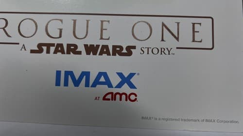 STAR WARS ROGUE ONE MOVIE PRINT AMC IMAX 13X19 Inch #2 of 3 Poster 2016 - Thumbnail 3