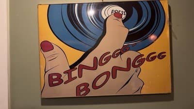 Ikea Solmyra Deborah Azzopardi Modern Pop Wall Art “Binggg-Bonggg” - 28" x 20" - Thumbnail 3