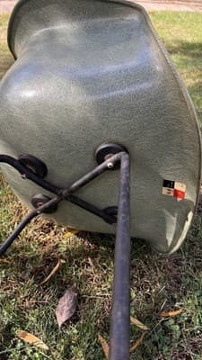 1950's Zenith Rope Edge Eames Herman Miller DAX Fiberglass Chair X-Base 1st gen - Thumbnail 18
